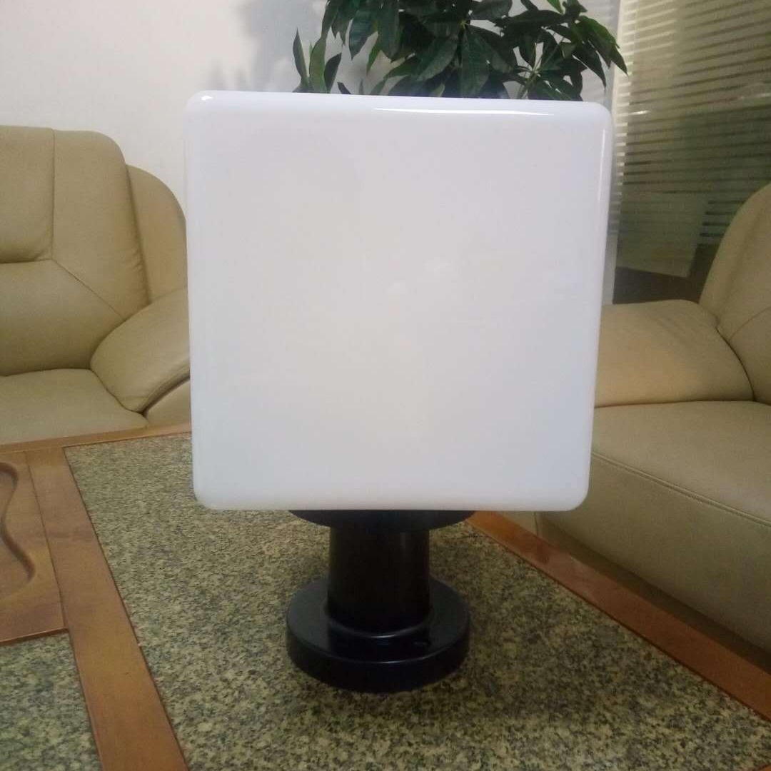 스퀘어 램프 그늘 R 각도 PMMA 직각 스퀘어 램프 그늘 야외 플라스틱 스퀘어 병 커버