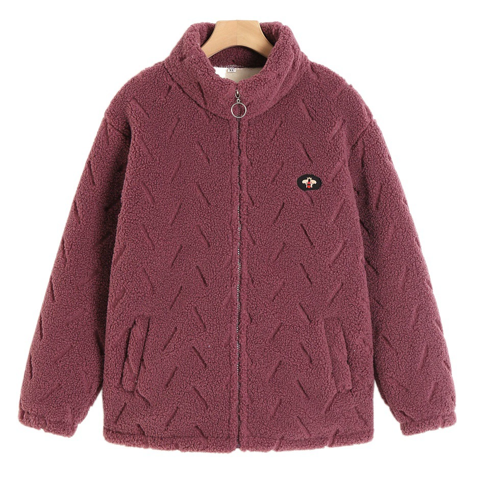 Новое маминое пальто на хлопковой подкладке, Женское зимнее теплое пальто на хлопковой подкладке, модное пальто на молнии с воротником-стойкой, утолщенное пальто на флисовой подкладке