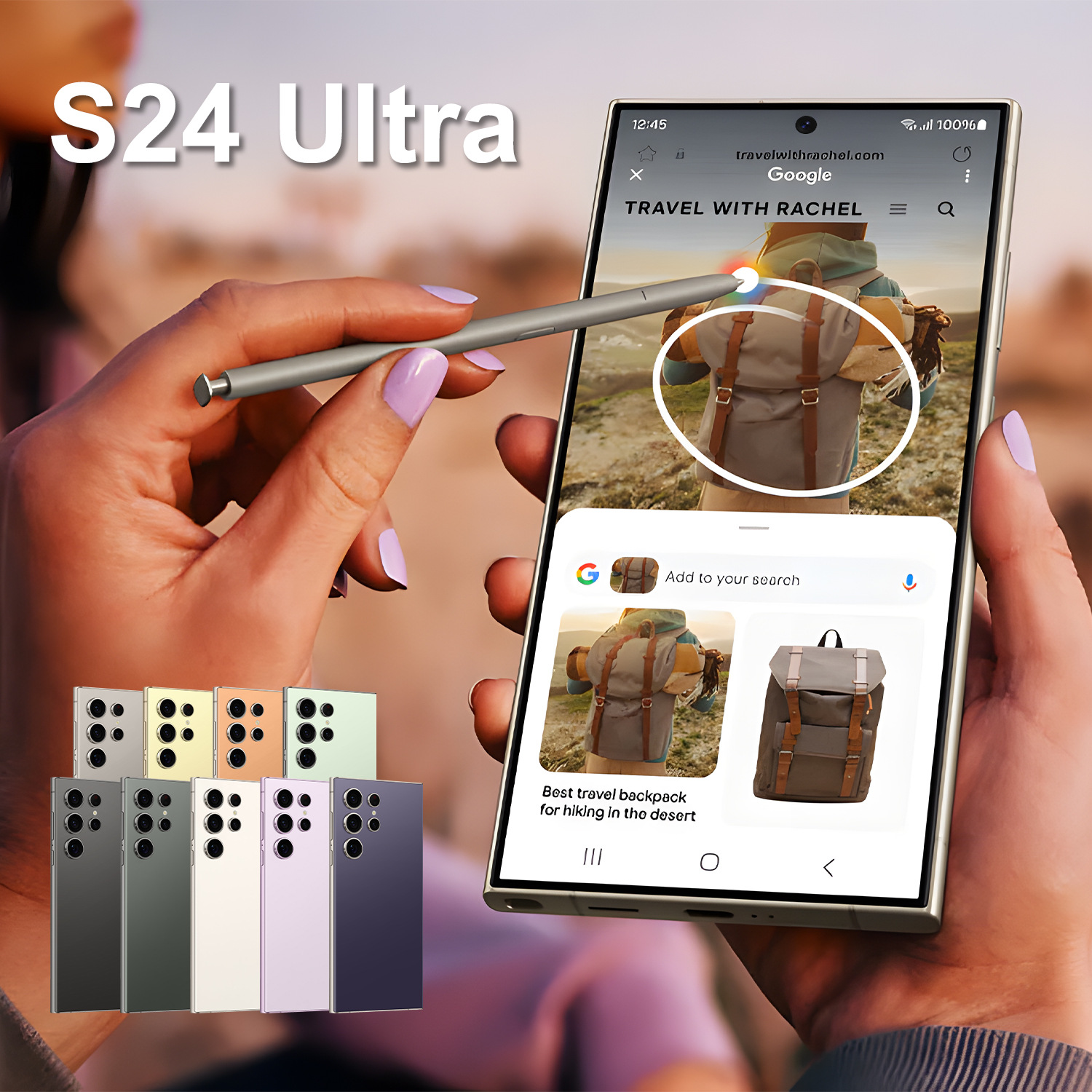S24 Ultra smartfon 12+512 GB, 6.8 düymlük ekran, 5G