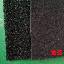 定制黑色网孔聚氨酯pu海绵变频器防尘过滤棉机箱过滤网