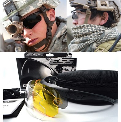 Spot wholesale ESS Tactical bulletproof CS Goggles Riding glasses Army fans outdoors Windbreak Shooting Security glasses