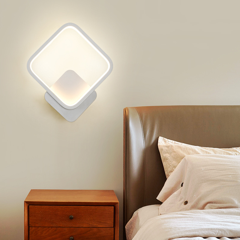 Lámpara de pared junto a la cama, luz, lujo, sala de estar, dormitorio, pasillo, lámpara de pasillo, lámpara de Zhongshan, pared de fondo decorativa, lámpara de pared