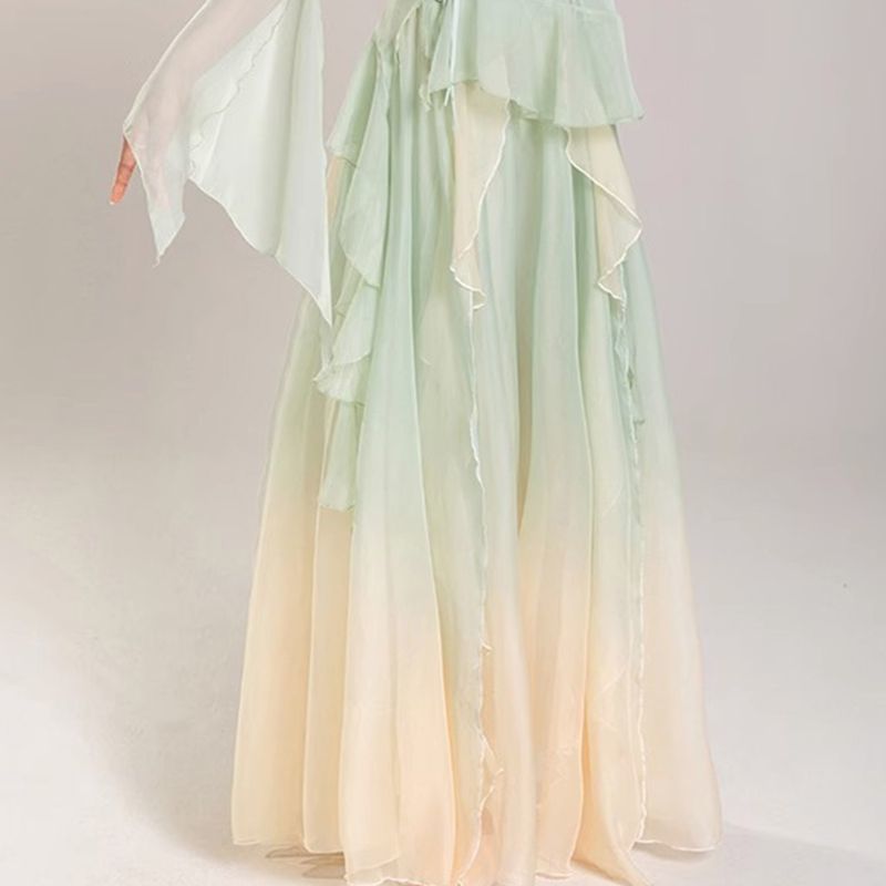 Práctica de danza clásica, ropa de danza, ropa de primavera y verano, ropa de rendimiento de manga larga, ropa de danza, cheongsam, ropa de baile, fábrica de ropa de danza