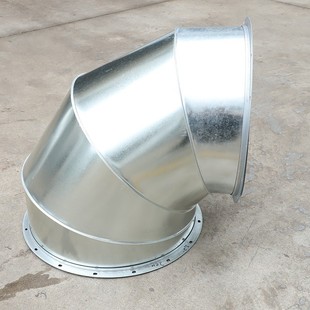 廠銷鍍鋅90度彎頭不銹鋼排煙通風管道白鐵皮直角蝦米連接件排氣管