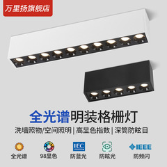 LED明装長条スポットライト全スペクトル吸上式客レストランの長方形線のストリップランプの防眩しさは主グリルランプがありません。