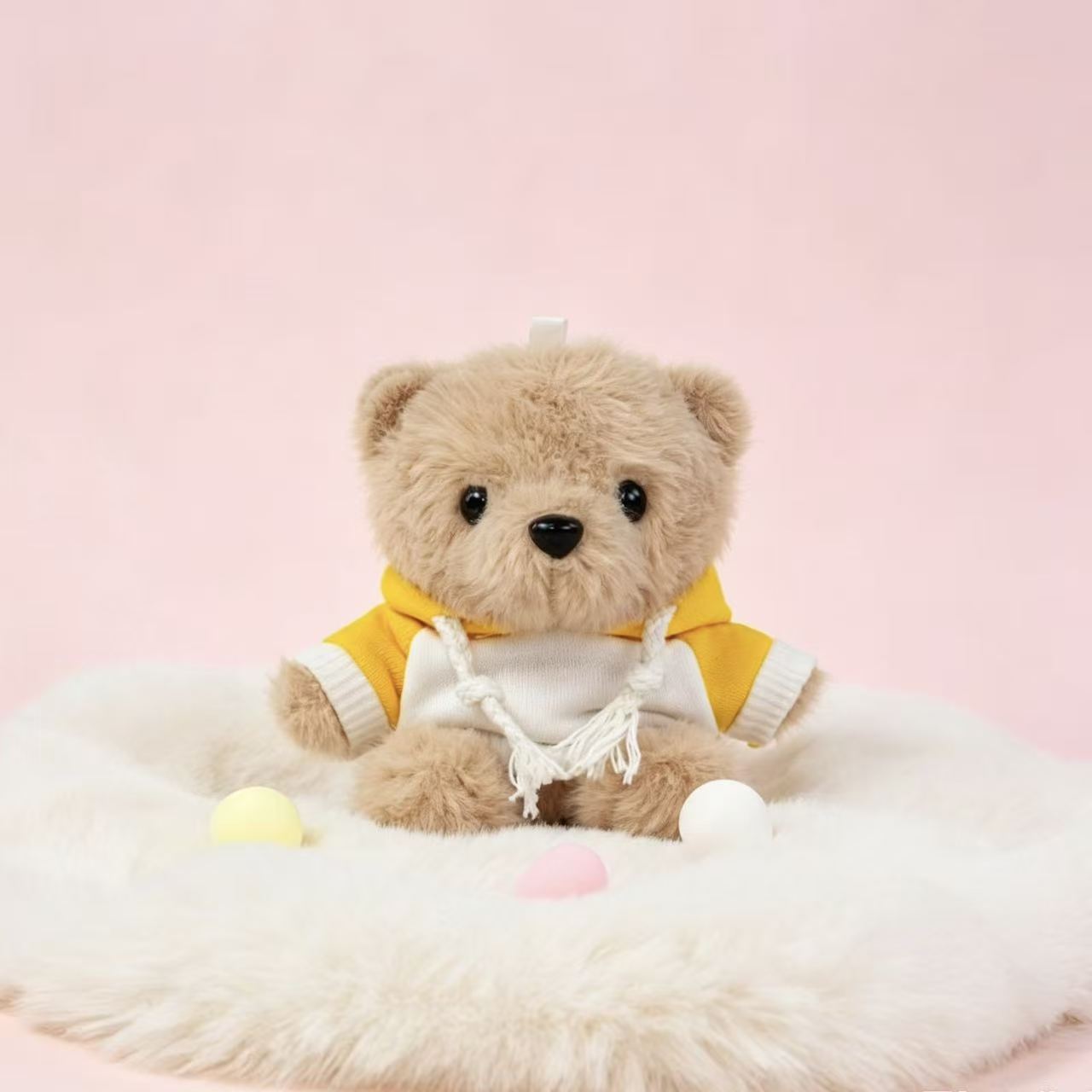 Vestido osos llaveros muñecas de peluche camisetas pantalones mochila colgante pequeño regalo colgante muñeca de peluche