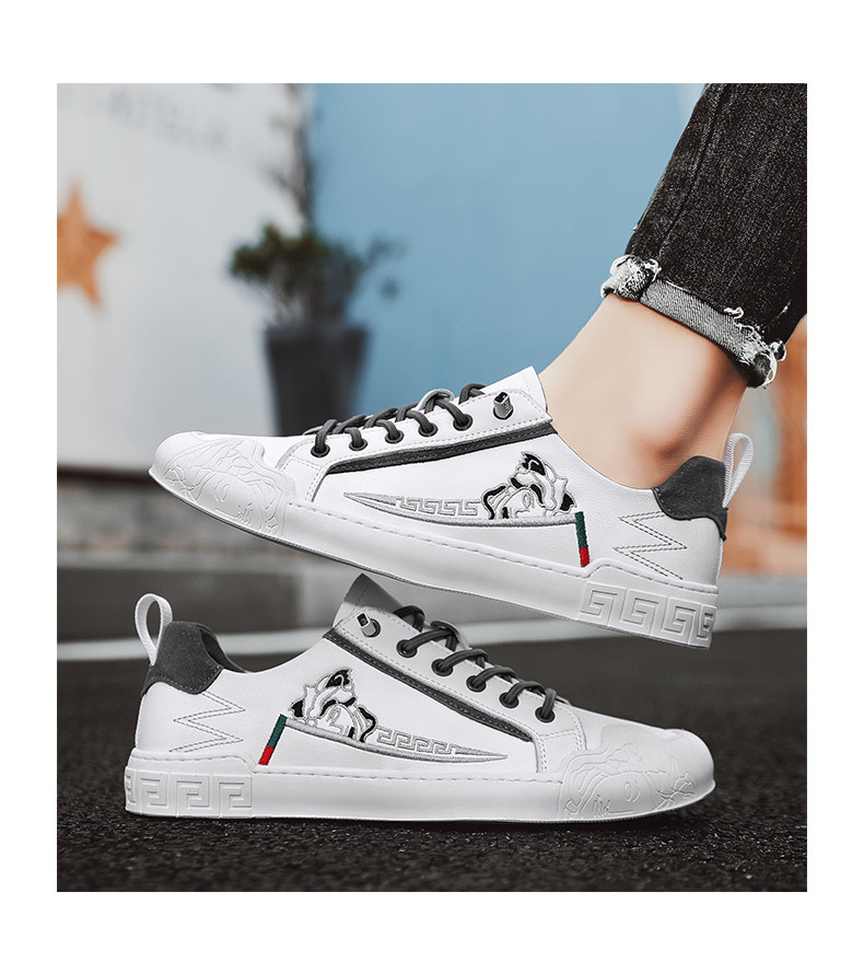 Scarpe da uomo in morbida pelle nuove scarpe da ginnastica casual autunnali e invernali ricamate alla moda tutte le partite con piedini pigri_voghion.com