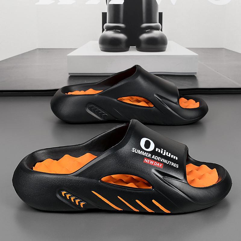 2025 primavera nuevos zapatos para hombres tendencia de la moda masaje suela suave pisando mierda arrastre para hombres