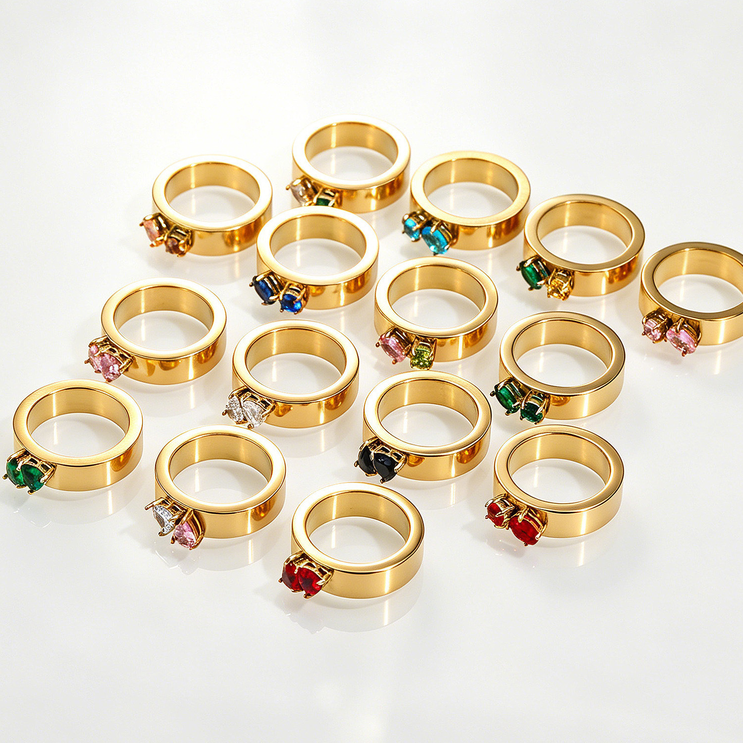 Stone inlay with zircon