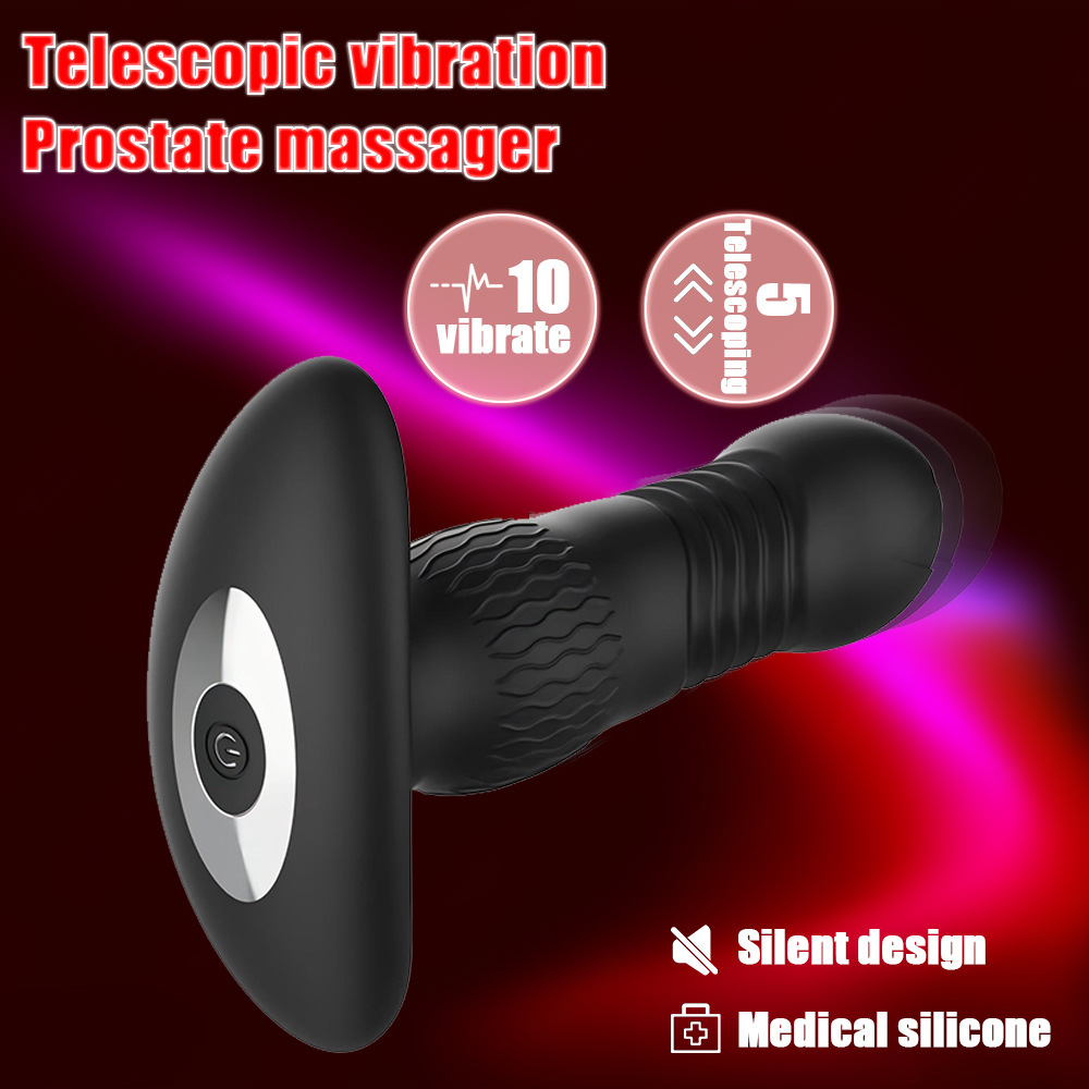 Plug anale retrattile con controllo remoto tramite app per uomini e donne, giocattoli sessuali per adulti._voghion.com
