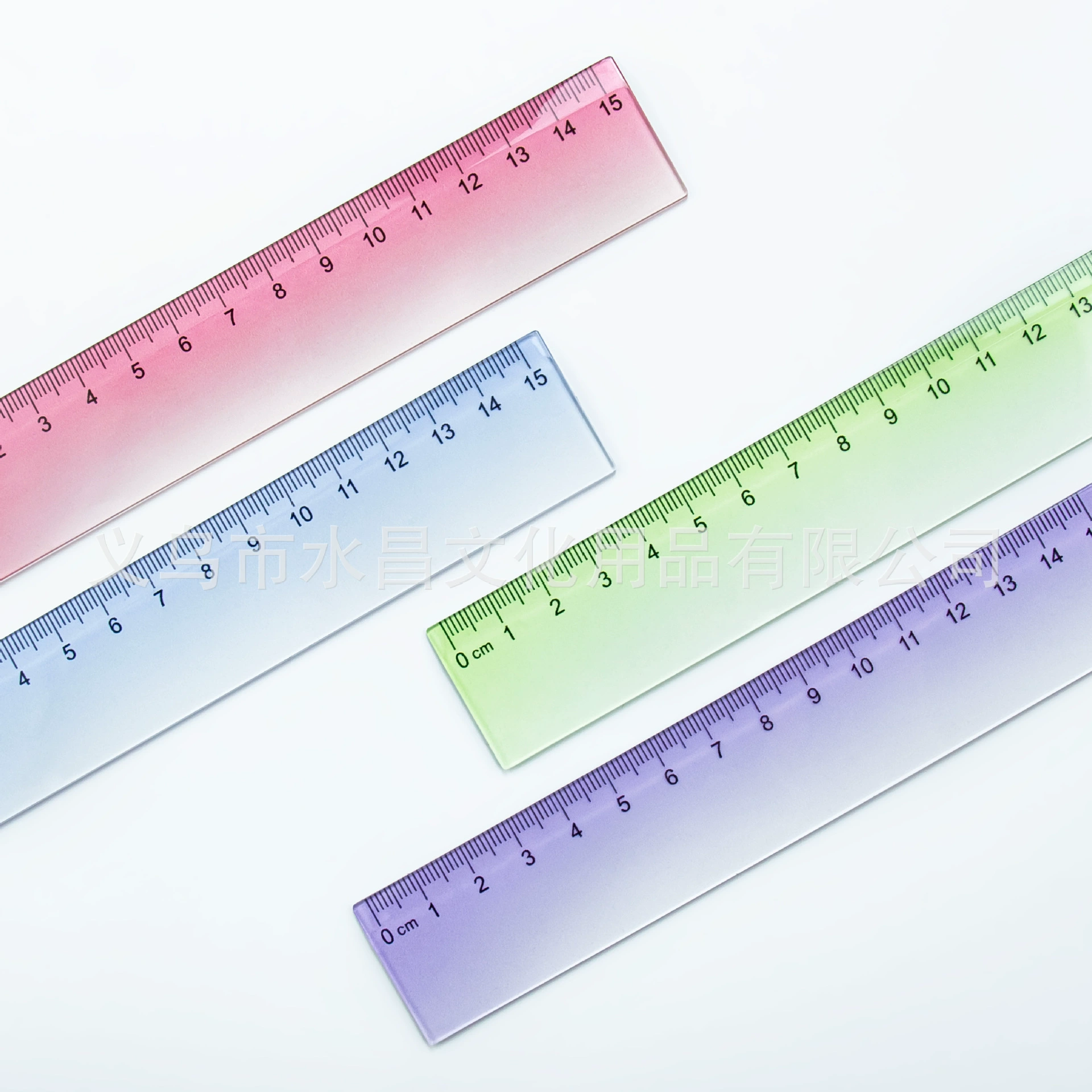 Plastic ruler for elementary school students, (Cross-border trading), gradient, 15/20cm, wholesale