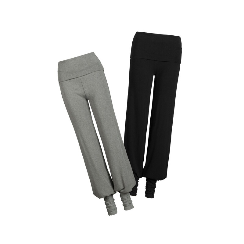 Heyhenry American-Style Detachable Sock Cuffs Jogger Waistband Sports Sweatpants for Women, Martial Arts Straight-Leg Slimming Casual Pants