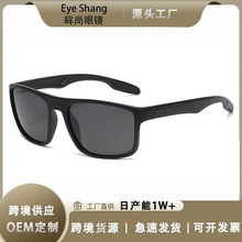 2025新款跨境高级感运动骑行眼镜时尚户外防晒墨镜男士偏光太阳镜