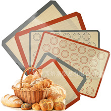 跨境硅胶烘焙垫烤箱烤盘垫耐高温不粘揉面垫曲奇马卡龙烤垫0.4mm