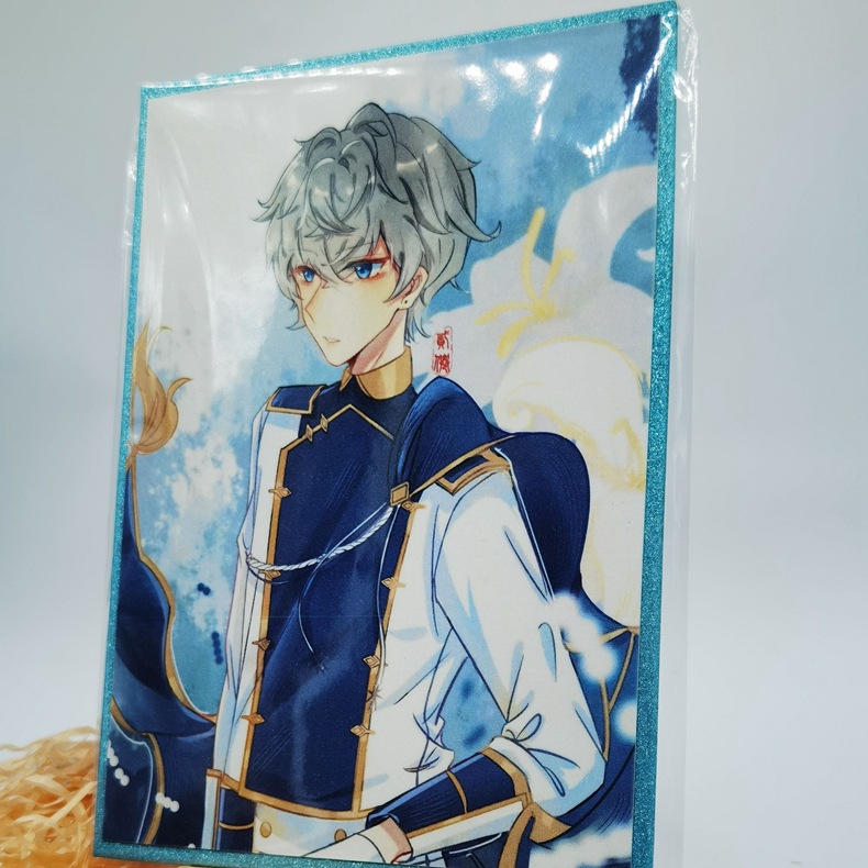 2023新款流沙边色纸定 做批量生产色纸绘签板空白摆件定 制