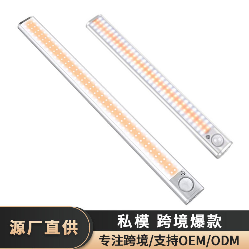 Source direct supply 160led intelligent human Infrared Sensor Lamp Cabinet wardrobe lamp USB charging cabinet night light