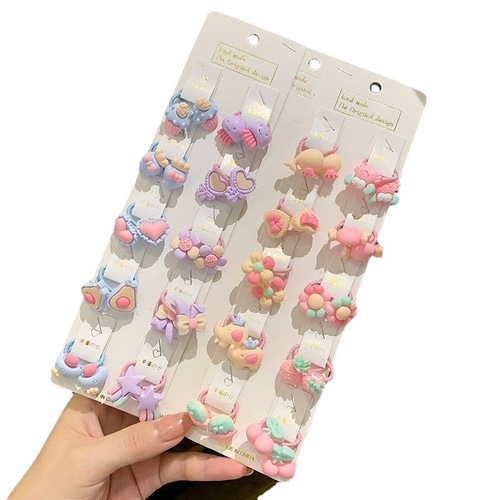  New Children's Rubber Band Cute Girl Baby Tweet Tie Hair Tie Elastic Headband Thumb Hair Tie Wholesale