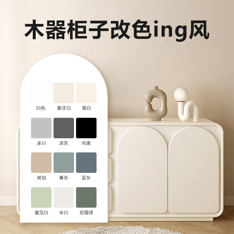 Pintura Base Agua para Madera Ecológica para Renovación y Cambio de Color de Puertas y Armarios image 3