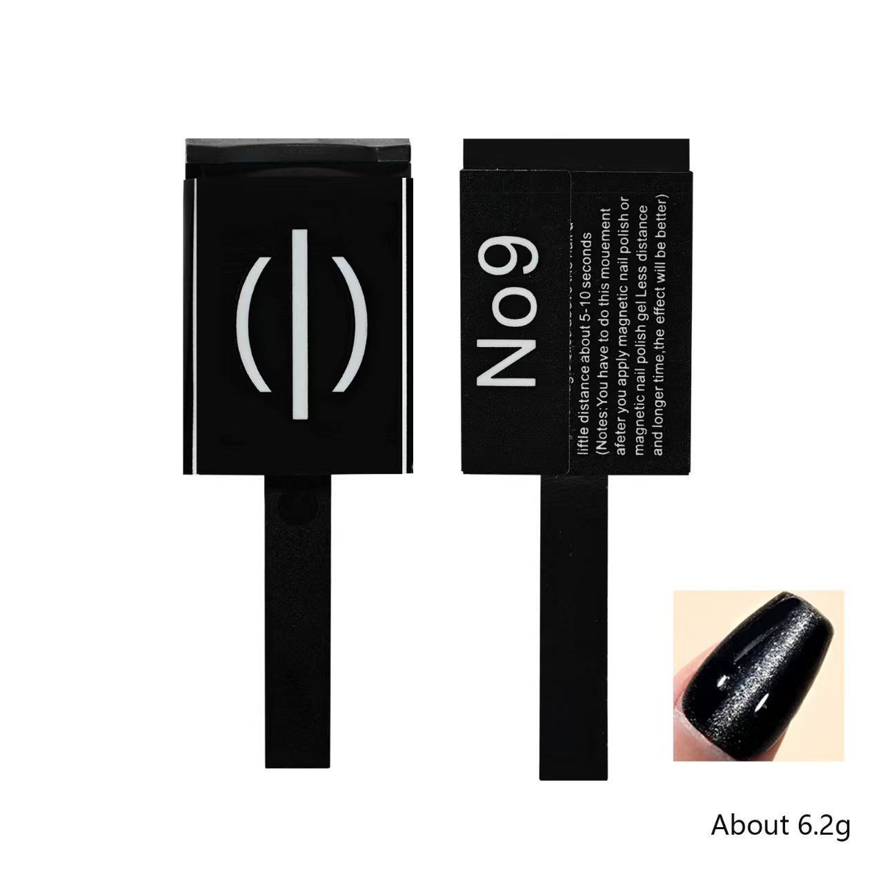 Manicure transfronteriza imán de ojo de gato multifuncional patrón de rayas absorción de hierro piedra fuerte pegamento de ojo de gato imán varilla herramienta