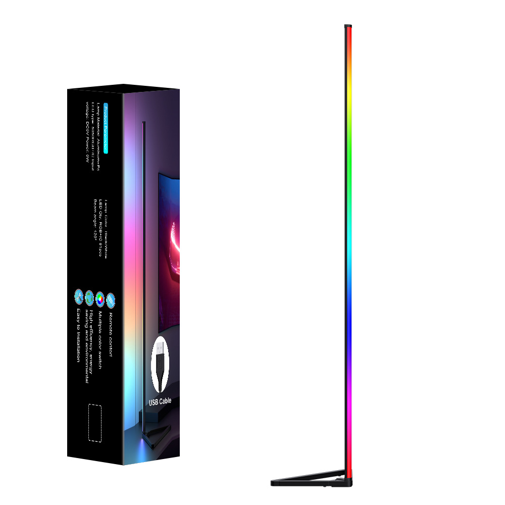 5V luz de piso de atmósfera de pared de esquina luz de piso de música ritmo de luz de atmósfera APP Bluetooth iluminación de pared de esquina de luz de atmósfera