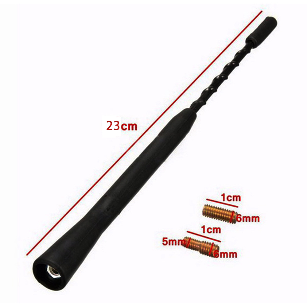 Car Roof Antenna 22cm/ 9inch Threaded Type with Double Screws Suitable for Volkswagen Jetta Gti Passat