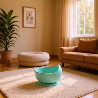 定制狗狗食具蜗牛碗硅胶食品级猫狗喝水进食盆带吸盘宠物用品环保
