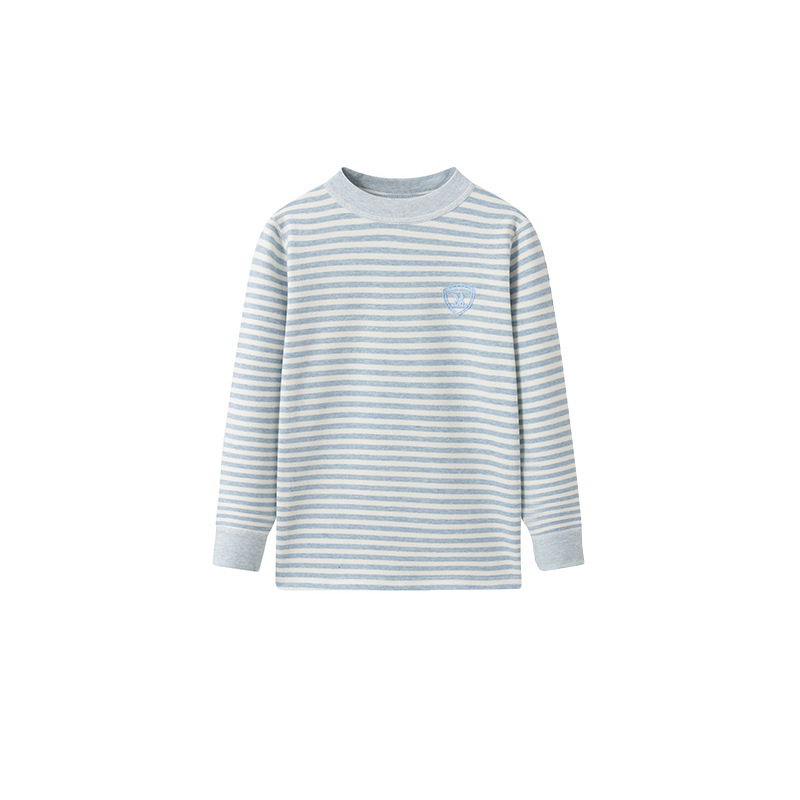 Ding-Shu Rong Colored Cotton Top) Striped Blue