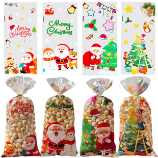 New Original Christmas Candy Packaging Bag Chocolate Baking Cookie Sorting Packaging Bag Christmas Gift Bag