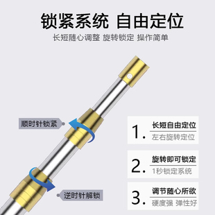 10.6m 3m Multifunctional Telescopic Pole Fishing Net Hook Long Pole Fishing Net Rod Stainless Steel Fragrant Chun Hook