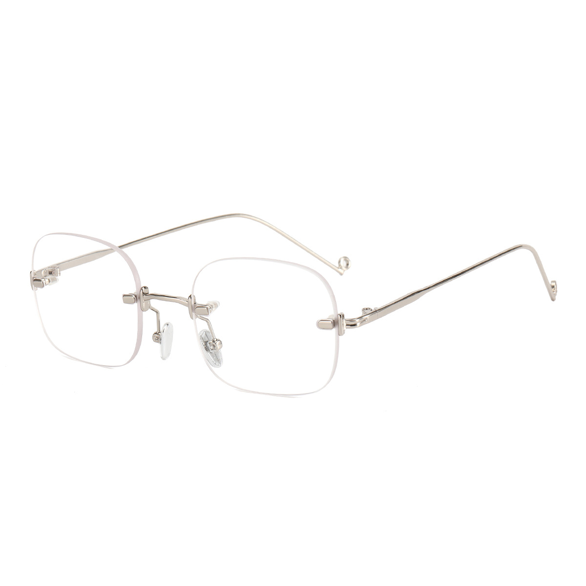 Nuevo estilo coreano gafas sin marco puro deseo gafas lisas Jennie mismo sin marco anti-azul gafas de luz de moda 3511