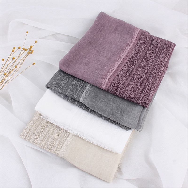 Women's Elegant Solid Color Cotton Scarf display picture 11