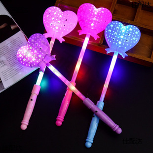 Christmas Luminous Magic Wand Flash Fairy Wand Children's Night Market Stall Hot Selling Toy Land Push Sweep Code Small Gifts