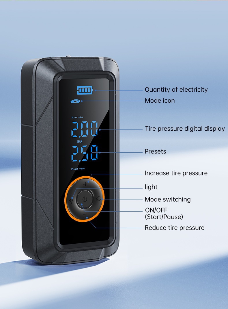 Cross-Border Car Wireless Air Pump Portable Car Electric Pump Car Tire Car Inflator