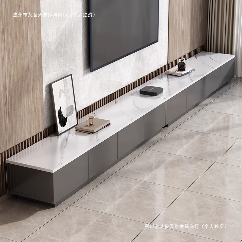 Tv Cabinet Living Room Home Floor-Standing Modern Simple 2024 New Storage Storage Integrated Small Apartment Tv Cabinet