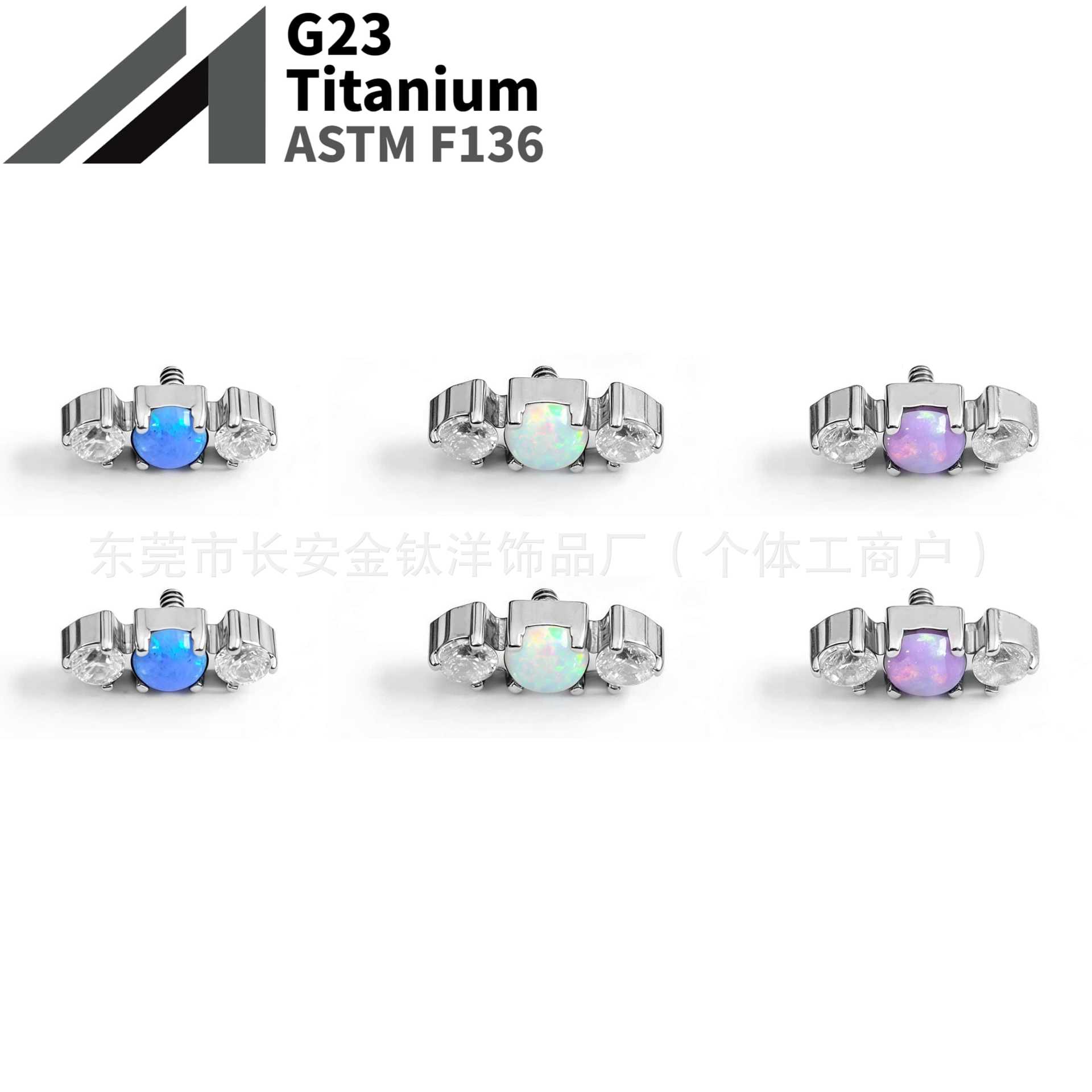 16G labret stud size and finish detail