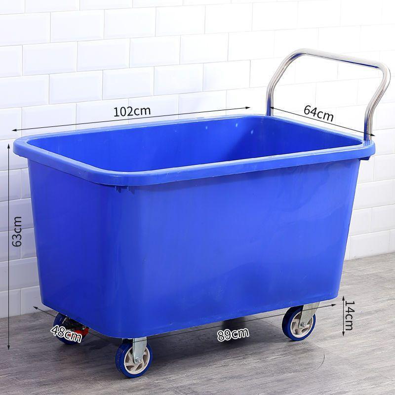 四轮手推车带轮子水桶移动专用周转车养殖场饲料运输车喂料车料斗