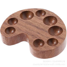 Portable Mini Wooden Palette 12 Grid 24 Grid Paint Box调色板
