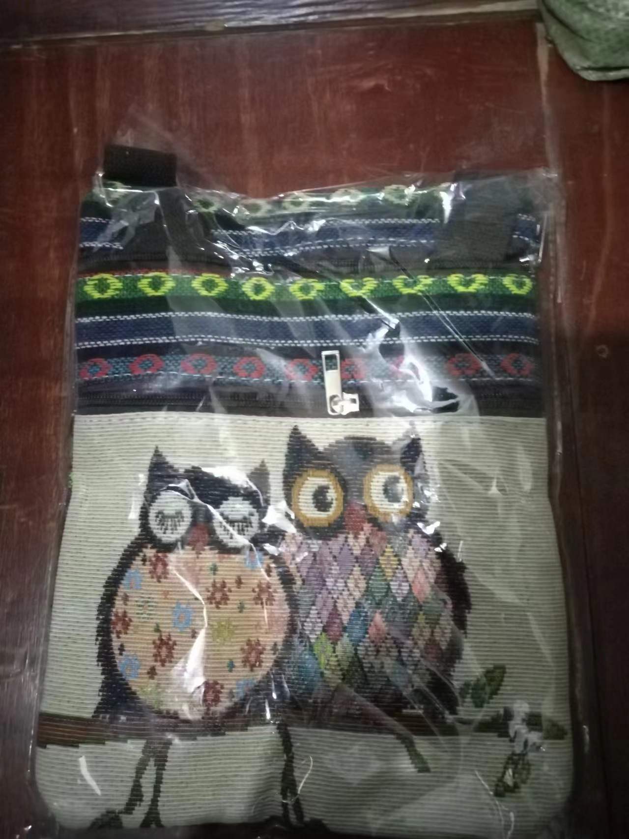 Estilo étnico bordado elefante dibujos animados bolsa de mensajero Dai bolsa de hombro de viaje de las mujeres teléfono móvil bolsa de hombro lateral