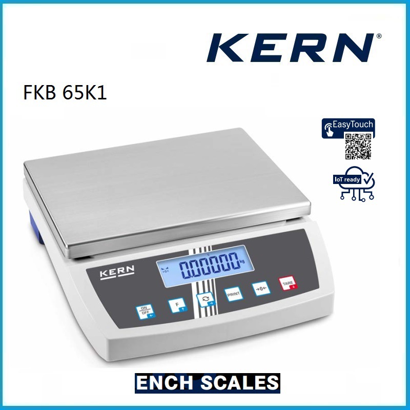65kg 高分辨率台秤 称重范围大 不锈钢称重板 FKB 65K1 Kern品牌
