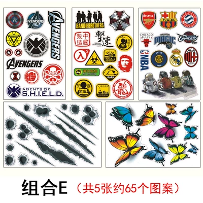 of hair, Body sticker - combination-e-a-set