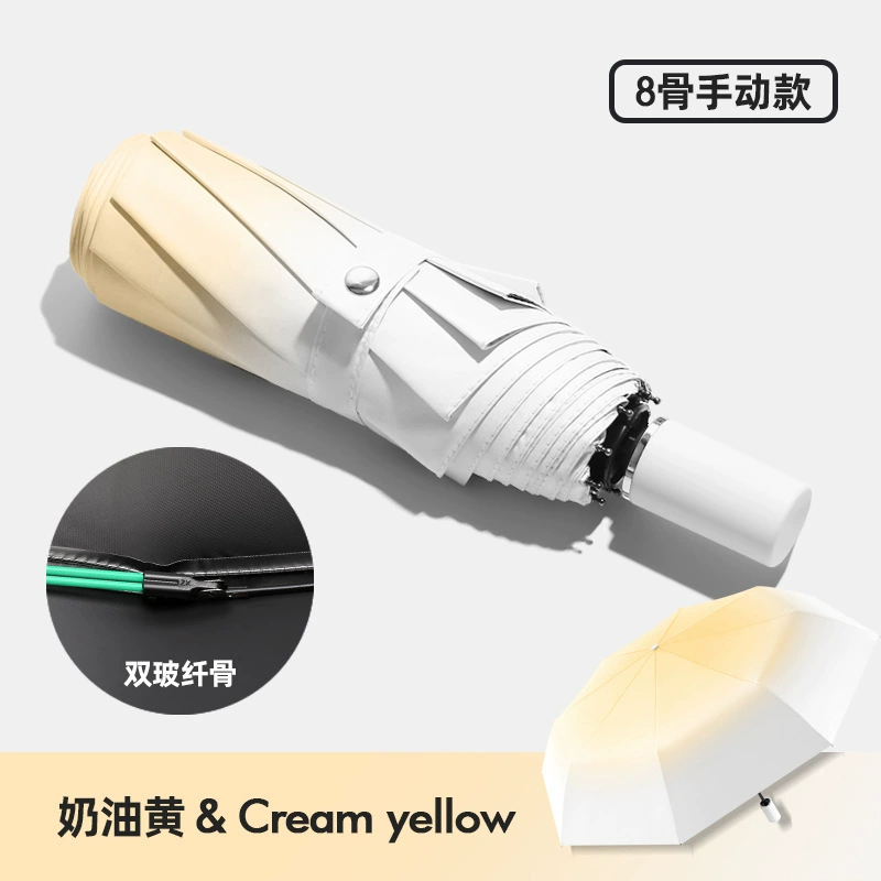 Automatic Gradient Umbrella, sun protection & wind-resistant, 8/10/12-rib options