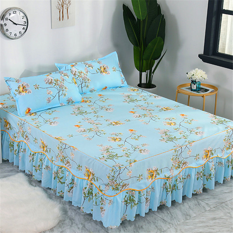Una sola cubierta de cama de color sólido cubierta de cama de cama coreana sábanas de cama 1 m 1.5 / 2.0 m