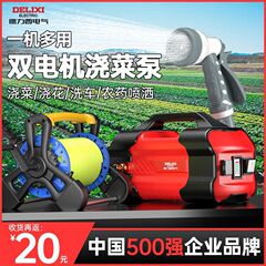 德力西电气浇菜神器浇水机抽水泵充电灌溉家用农村浇地可接电瓶车