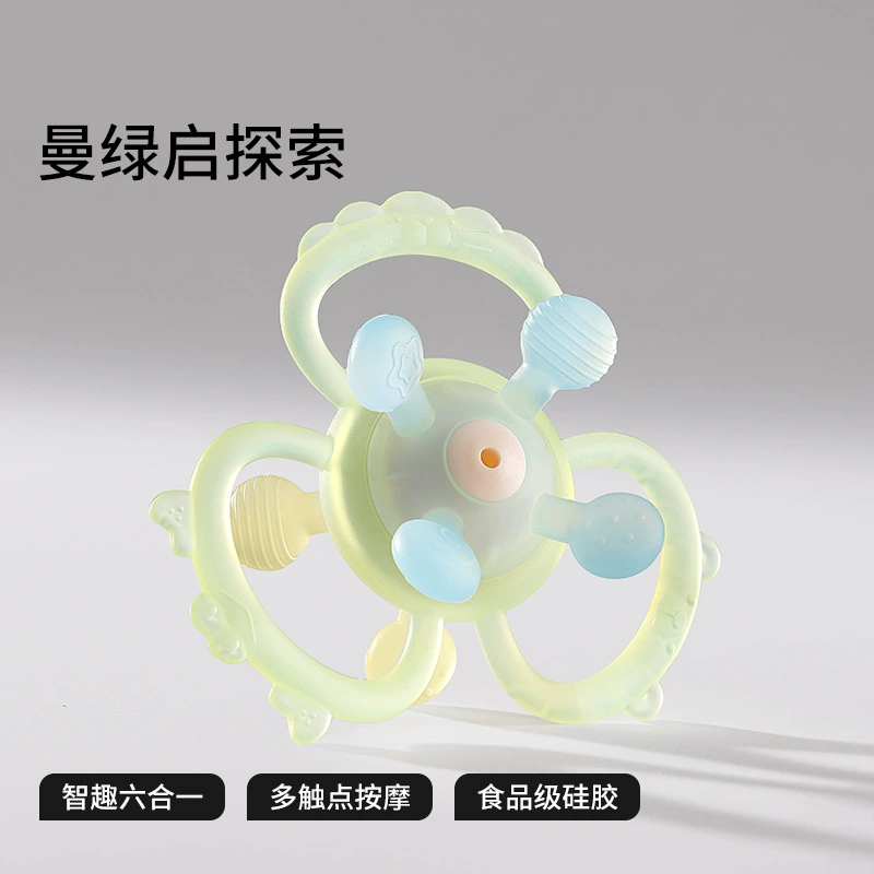 贝肽斯 Children's grabber, silicone toy, teether, can bite, 6 month, 1 years