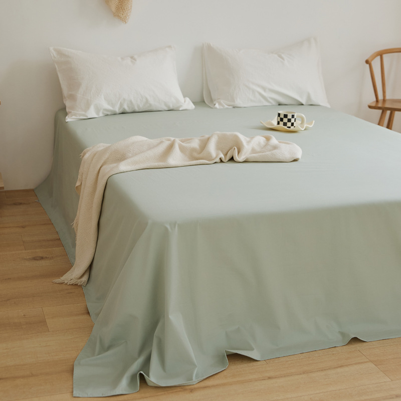 100 sábanas de algodón de color sólido sábanas de algodón dormitorio sábanas dobles individuales sábanas de piel de padres