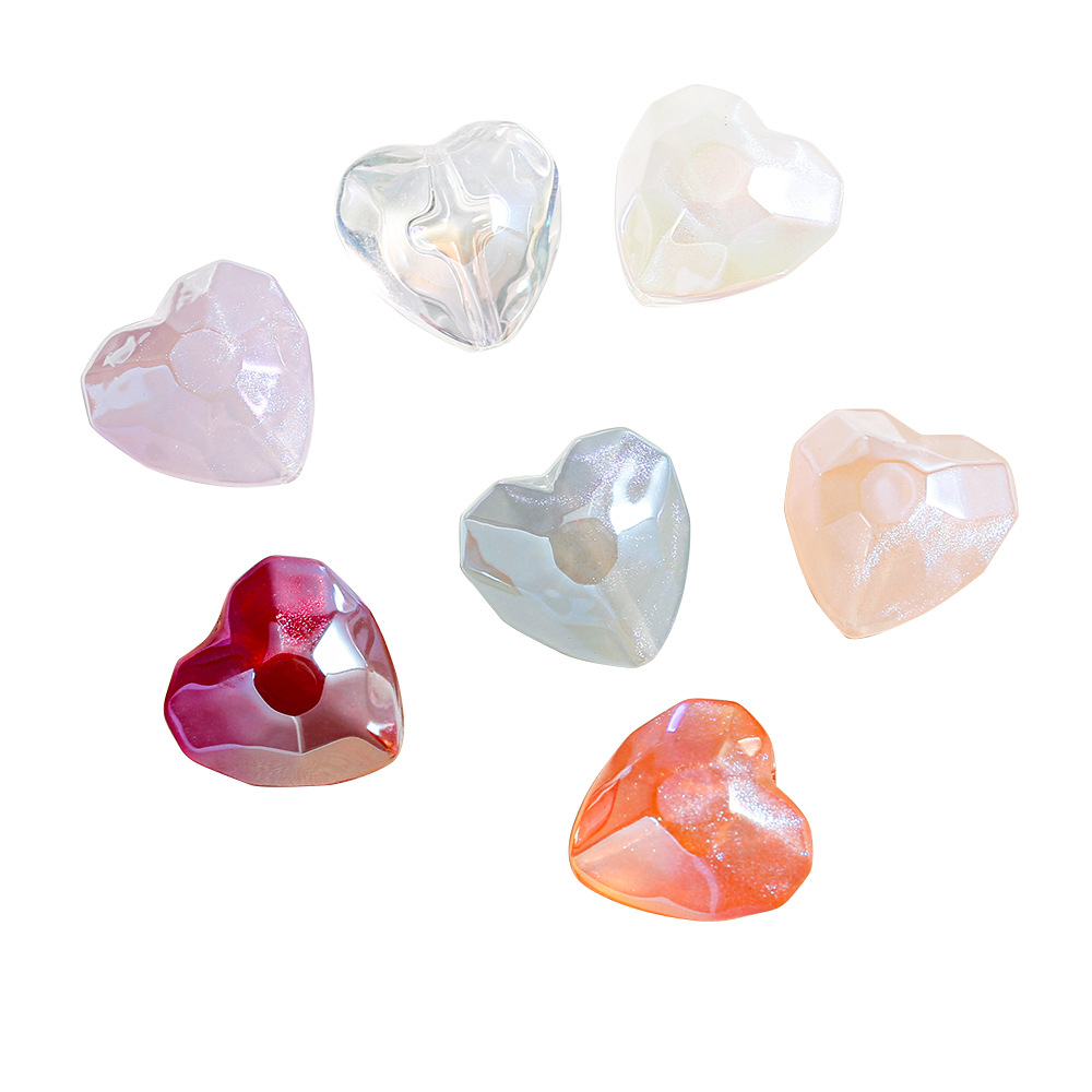 Heidi corte cuentas de amor granel diy accesorios de joyería accesorios de cuentas piezas pequeñas pulseras cadenas de teléfonos móviles