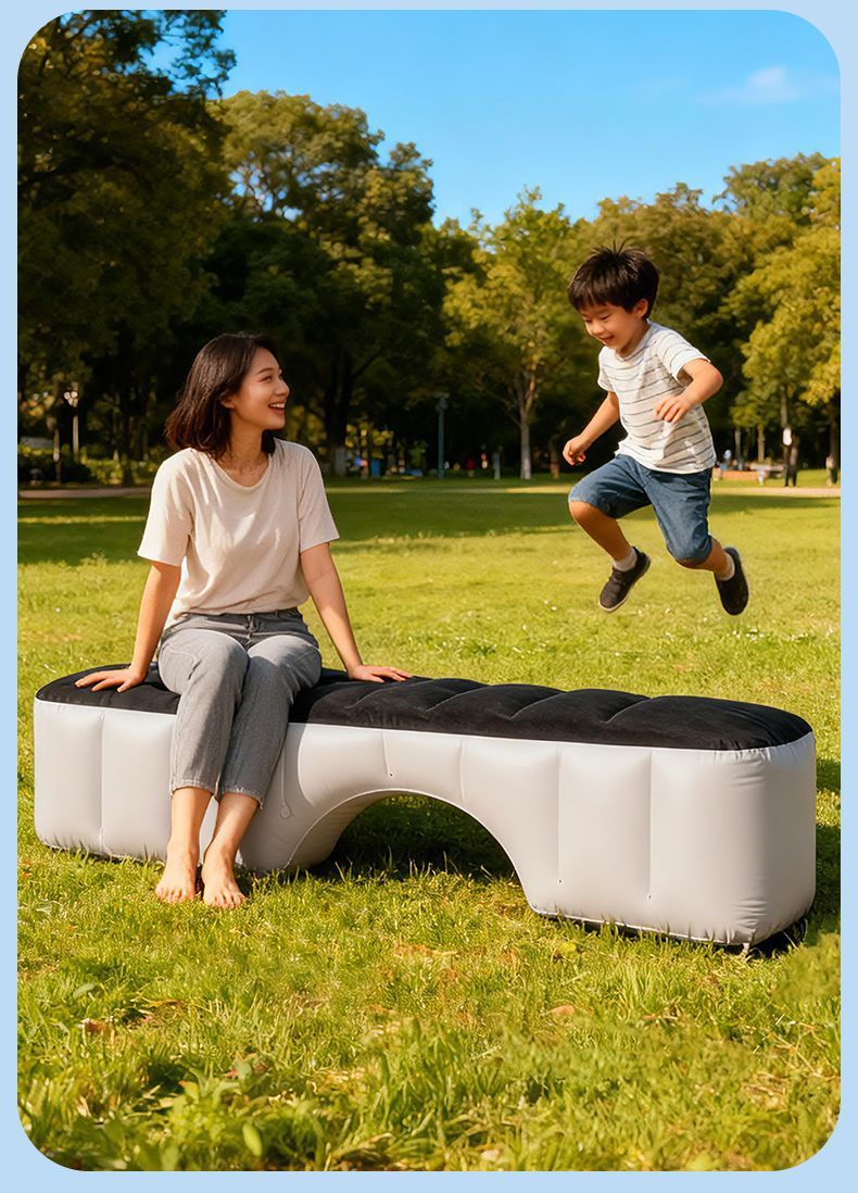 Car Inflatable Bed, Car Rear Seat Gap Pad, Sedan Suv Back Seat Gap Support Cushion, In-Car Sleeping Leveling Pad