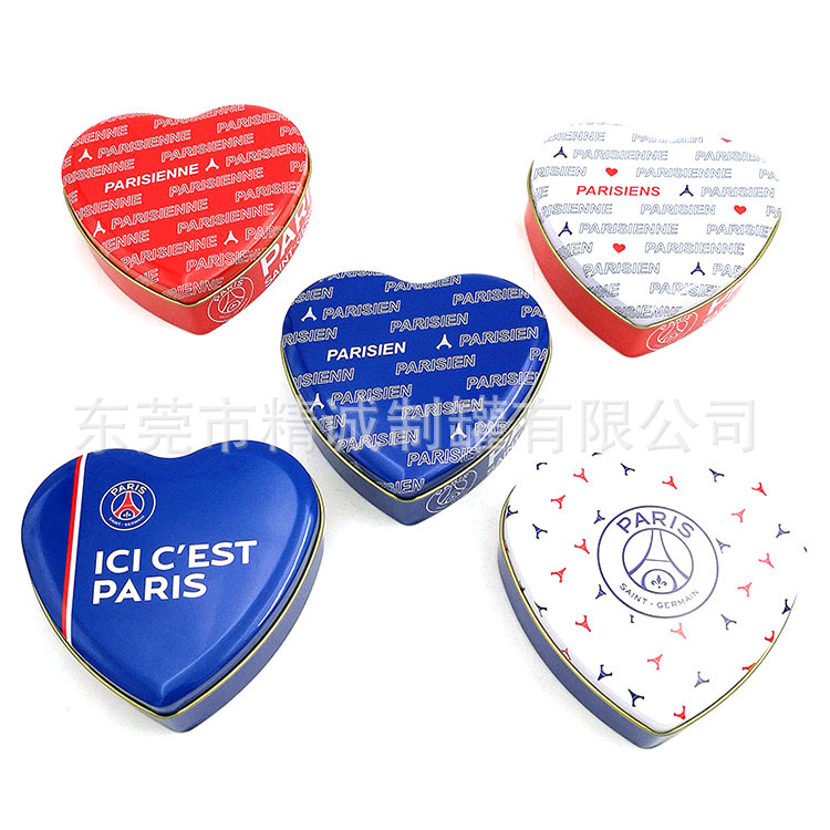 开窗桃心礼品铁盒生产厂家|各种尺寸精致礼品铁盒|精诚制罐