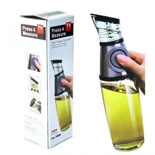 Televisión transfronteriza medidor de presión tipo hervidor de aceite controlable 500ml con botella de aceite de 250ml botella de aceite para artículos de cocina