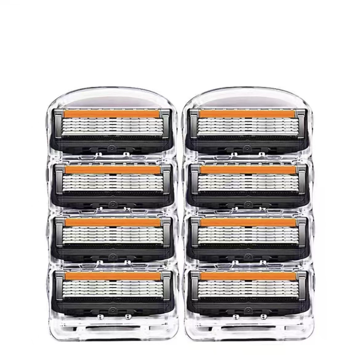 Handheld Razor, 5-Layer German-Style Blades, Multi-Head Replacement Kits (4–48 Heads)